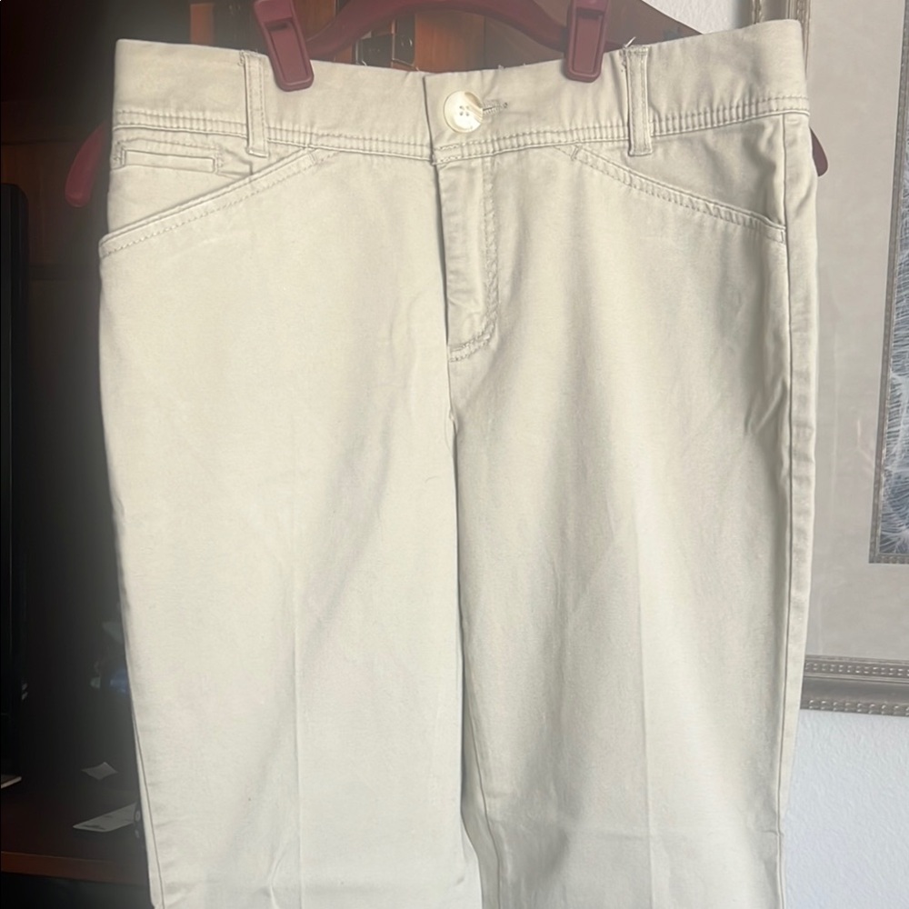 Beige Casual Pants